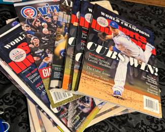 Magazines from the Cub’s World Series win.