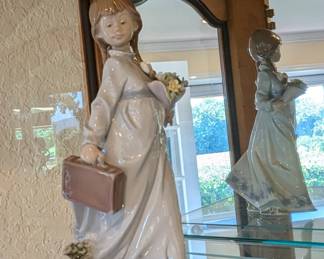 LLadro 'School Days' Girl with Briefcase