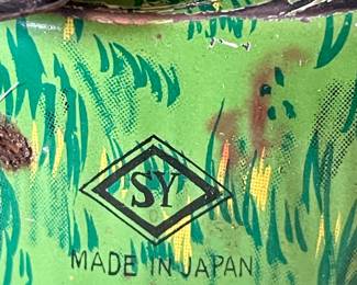 ANTIQUE BOY FISHING TIN LITHO TOY - By SY