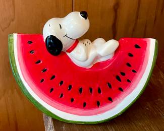 1960’s SNOOPY/WATERMELON COIN BANK