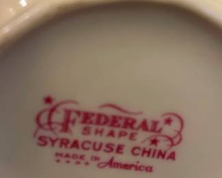 ANTIQUE CREAMER/SAUCER