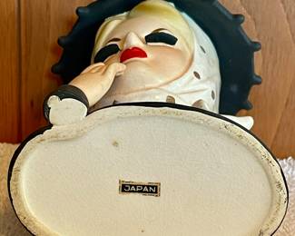 ANTIQUE LADY HEAD VASE