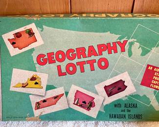 VINTAGE GEOGRAPHY LOTTO 