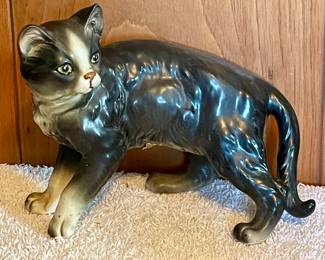 ANTIQUE CAT FIGURINE - JAPAN