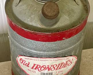 VINTAGE GALVANIZED FUEL CAN