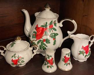 CHRISTMAS SERVING SET by LEFTON CHINA