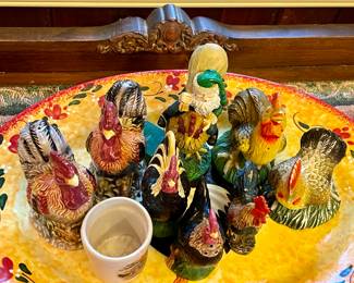 CHICKENS/ROOSTER DECOR - S&P SETS