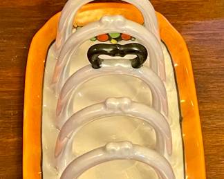 ANTIQUE TOAST HOLDER DISH