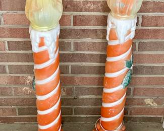 VINTAGE BLOW-MOLD CANDLESTICKS