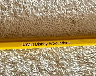 VINTAGE FAT ERASER MICKEY MOUSE PENCILS IN CANISTER