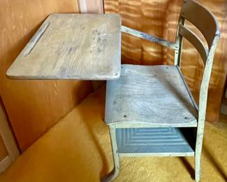 ANTIQUE SCHOOL DESK