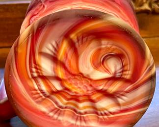 VINTAGE SLAG GLASS MUG