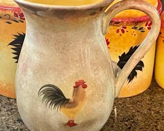 CHICKEN/ROOSTER DECOR - PITCHER