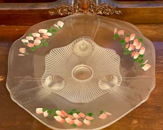 ANTIQUE PAINTED DISH