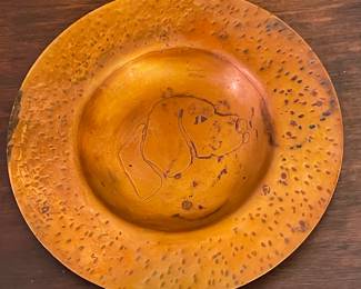 HAMMERD COPPER DISH