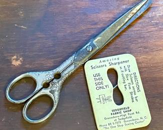 ANTIQUE SCISSORS, SHARPENER