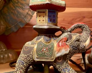 ANTIQUE ELEPHANT LAMP