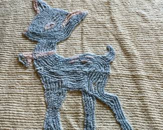 VINTAGE CHENILLE BABY BLANKET