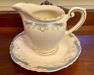 ANTIQUE CREAMER/SAUCER