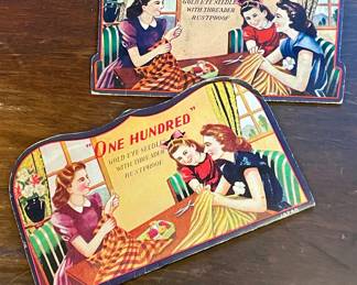 ANTIQUE NEEDLE CARDS