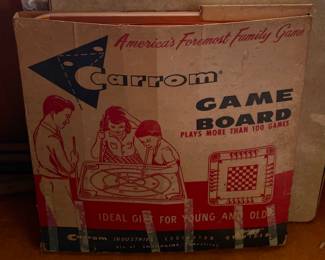 VINTAGE CARROM GAME BOARD IN ORIGINAL BOX