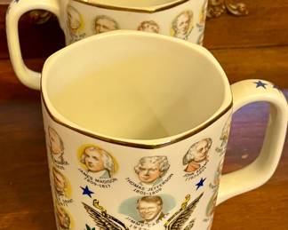 PRESIDENTS MUGS