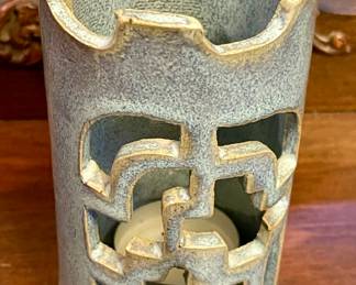 WALDEN POTTERY VOTIVE JAR/LANTERN