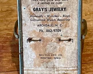 VINTAGE ADVERTISING MIRROR - GRAY'S JEWELRY