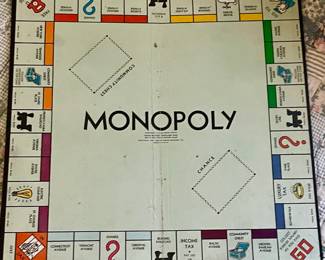VINTAGE GAMES - MONOPOLY BOARD