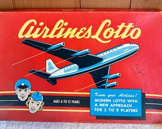 VINTAGE AIRLINES LOTTO GAME