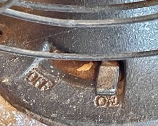 ANTIQUE EMERSON ELECTRIC FAN WITH CAST IRON BASE