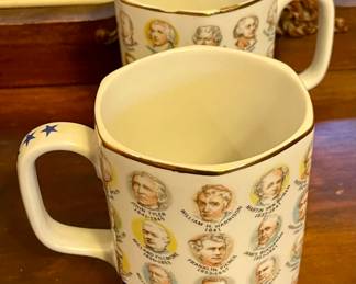 PRESIDENTS MUGS