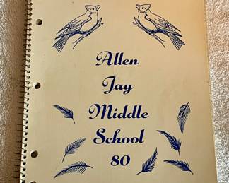 VINTAGE ALLEN JAY MIDDLE SCHOOL SPIRAL NOTEBOOK