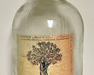 VINTAGE/ANTIQUE GALLON JAR - JAPPLE JUICE