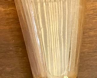 PINK GLASS WALL POCKET/VASE