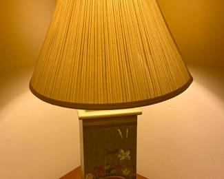 VINTAGE PAINTED LAMP