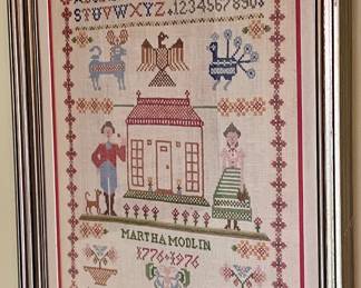 VINTAGE CROSS-STITCH SAMPLER