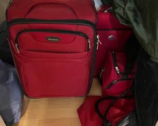 Red luggage