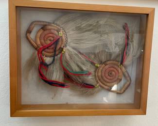 Yupik woven dance fans  native Alaskan 