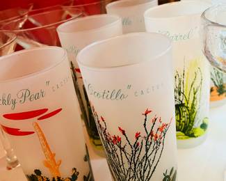 Vintage Blakely Gas and Oil Arizona glasses 