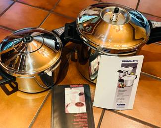 Duromatic Kuhn Rikon pressure cookers from Switzerland 