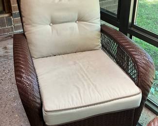 Outdoor furniture in sun room - 2nd chair