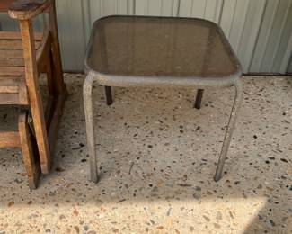 2nd metal outdoor table