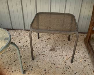 Metal outside table