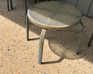 Metal outside table