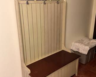 Storage in bottom of entry closet  (not built in)