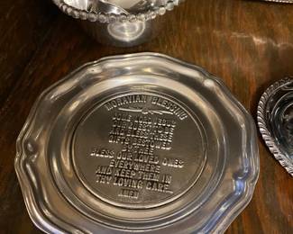 Moravian Blessing plate 