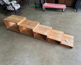 Stackable platforms, solid maple, Vermont