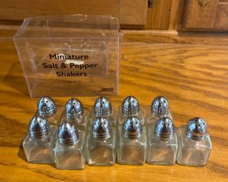 Lot of 11 Miniature Salt and Pepper Shakers
