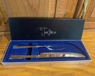 The Jones Store Co. Stainless Steel Large Knife and Fork Set
